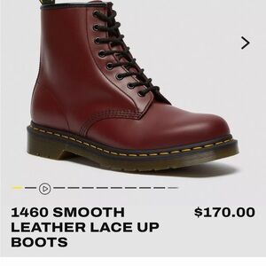 Dr Marten 1460 smooth leather lace up boot. Never worn brand new